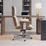 Modern Black Home Office Chair Upholstered Swivel Task Office Chair Height