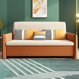 Velvet Full Sleeper Sofa Upholstered Convertible Modern Sofa with Storage