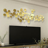 Geometric Gold Iron Wall Art for Modern Home Decor