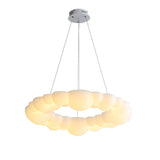 Modern White LED Chandelier Cloud Bubble Pendant Light Dimmable