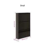 Modern Steel Slim Narrow Shoe Storage Cabinets Wall Mounted Black/White