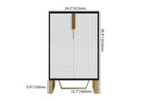 ARO Black Shoe Storage 18 Paires Passing Chaussures Armoire en or