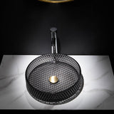 Vessel Transparent Diamond Shaped Crystal Glass Bathroom Wash Sink
