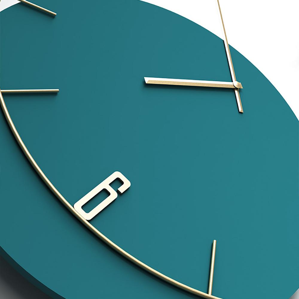 Modern Round Oversized Wall Clock Home Decor Art in Green
