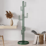 70.9" Clothing Rack Bedroom Entryway Coat Rack Freestanding Cactus Hall Tree in Green