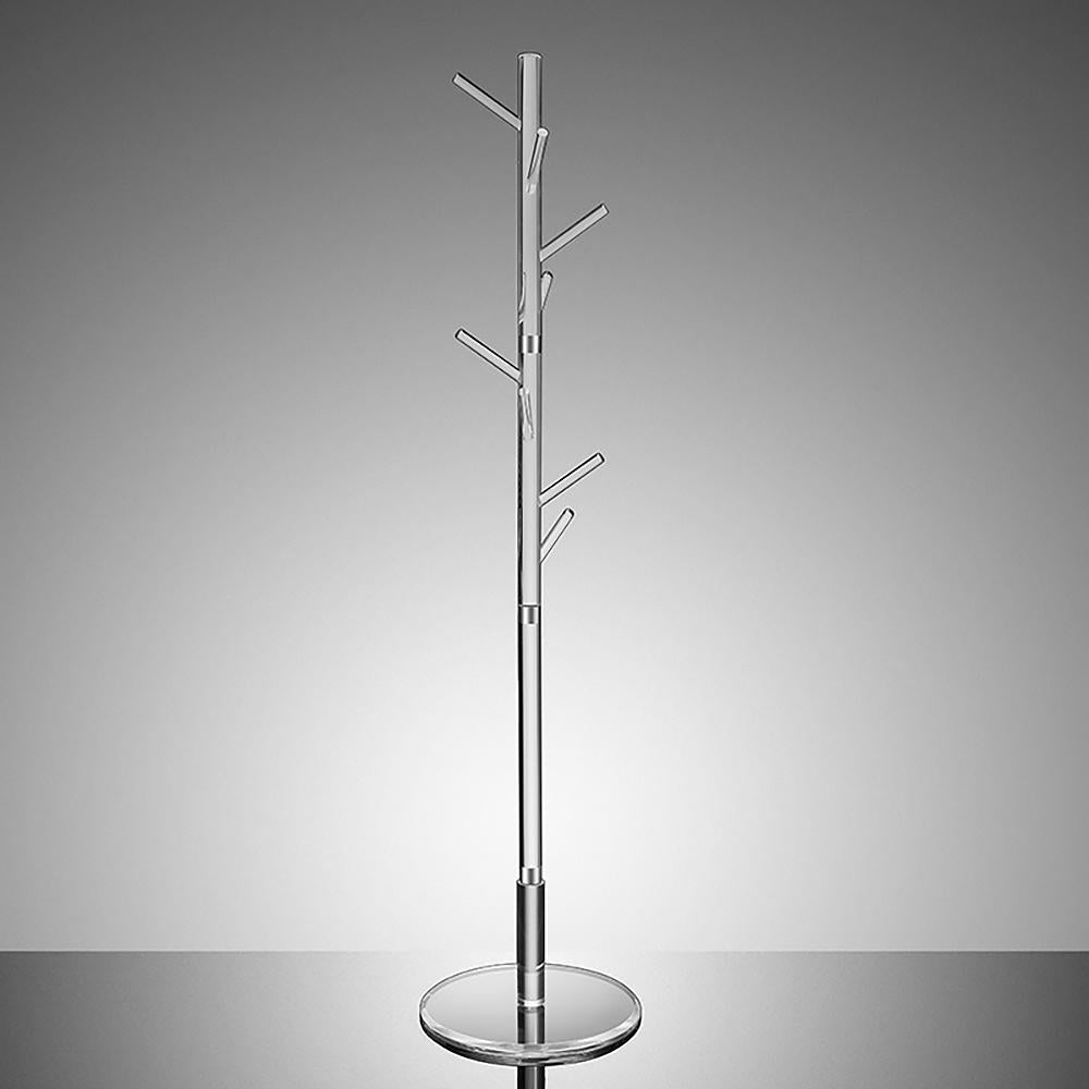 Minimalist Clear Tree Coat Rack Stand Entryway Coat Hanger Stand with 8 Hooks