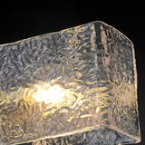 Modern 2-Light Water-ripple Glass Table Lamp with On / Off Switch