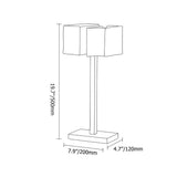 Modern 2-Light Water-ripple Glass Table Lamp with On / Off Switch
