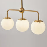 Modern Gold Globe 3-Light Indoor Metal Kitchen Island Light