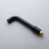 Stev Solid Brass Modern Wall-Mount Bathroom Sink Faucet with Single Handle in Matte Black