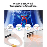 White One-Piece Elongated Automatic Smart Toilet Floor Mounted Self-Clean