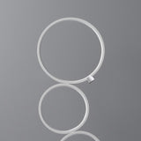 Black LED Floor Lamp 5-Ring Novelty Dimmable Standing Lamp