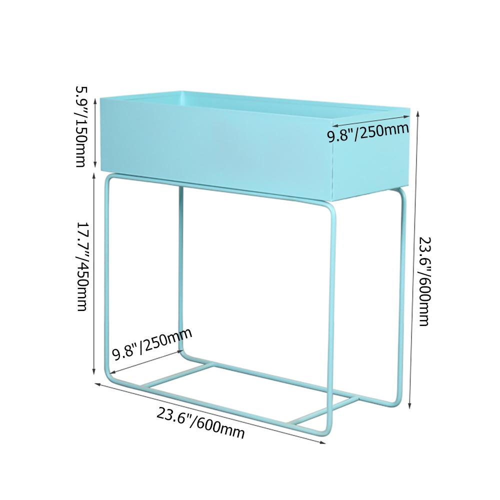 Scandinavian Freestanding Metal Lipped Plant Stand