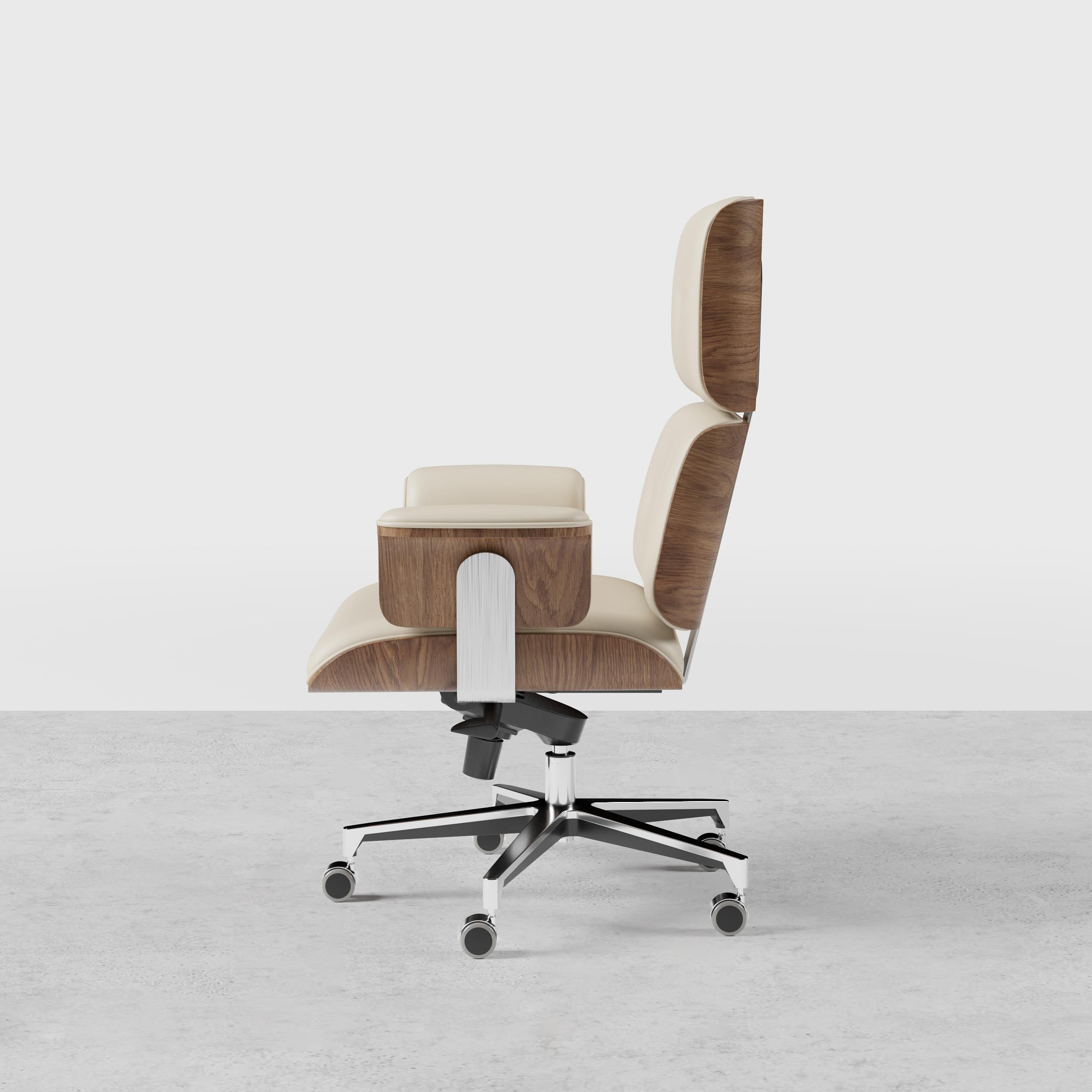 Modern Black Home Office Chair Upholstered Swivel Task Office Chair Height