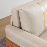 79" Full Sleeper Sofa Bed with Storage Upholstered Convertible Cotton & Linen