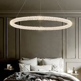 Postmodern Circle Crystal LED Pendant Light with Adjustable Cables