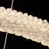 Postmodern Circle Crystal LED Pendant Light with Adjustable Cables