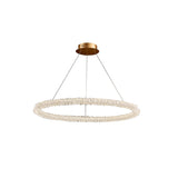 Postmodern Circle Crystal LED Pendant Light with Adjustable Cables