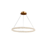 Postmodern Circle Crystal LED Pendant Light with Adjustable Cables