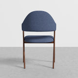 Gray Linen Upholstered Dining Chair Side Chair (Set of 2)