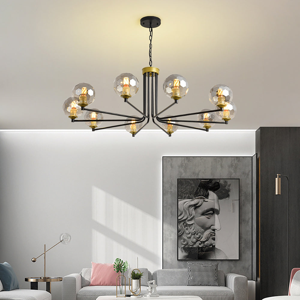 Modern Linear Shaded Postmodern 6/8/10-Light Chandelier 40W Warm White Lighting