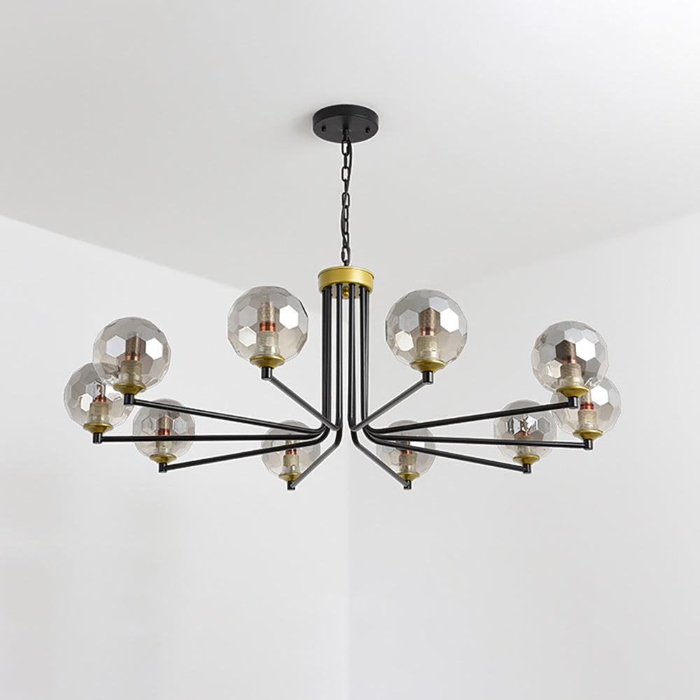 Modern Linear Shaded Postmodern 6/8/10-Light Chandelier 40W Warm White Lighting