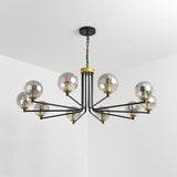 Modern Linear Shaded Postmodern 6/8/10-Light Chandelier 40W Warm White Lighting