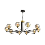 Modern Linear Shaded Postmodern 6/8/10-Light Chandelier 40W Warm White Lighting