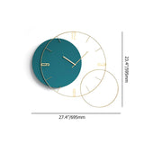 Modern Round Oversized Wall Clock Home Decor Art in Green