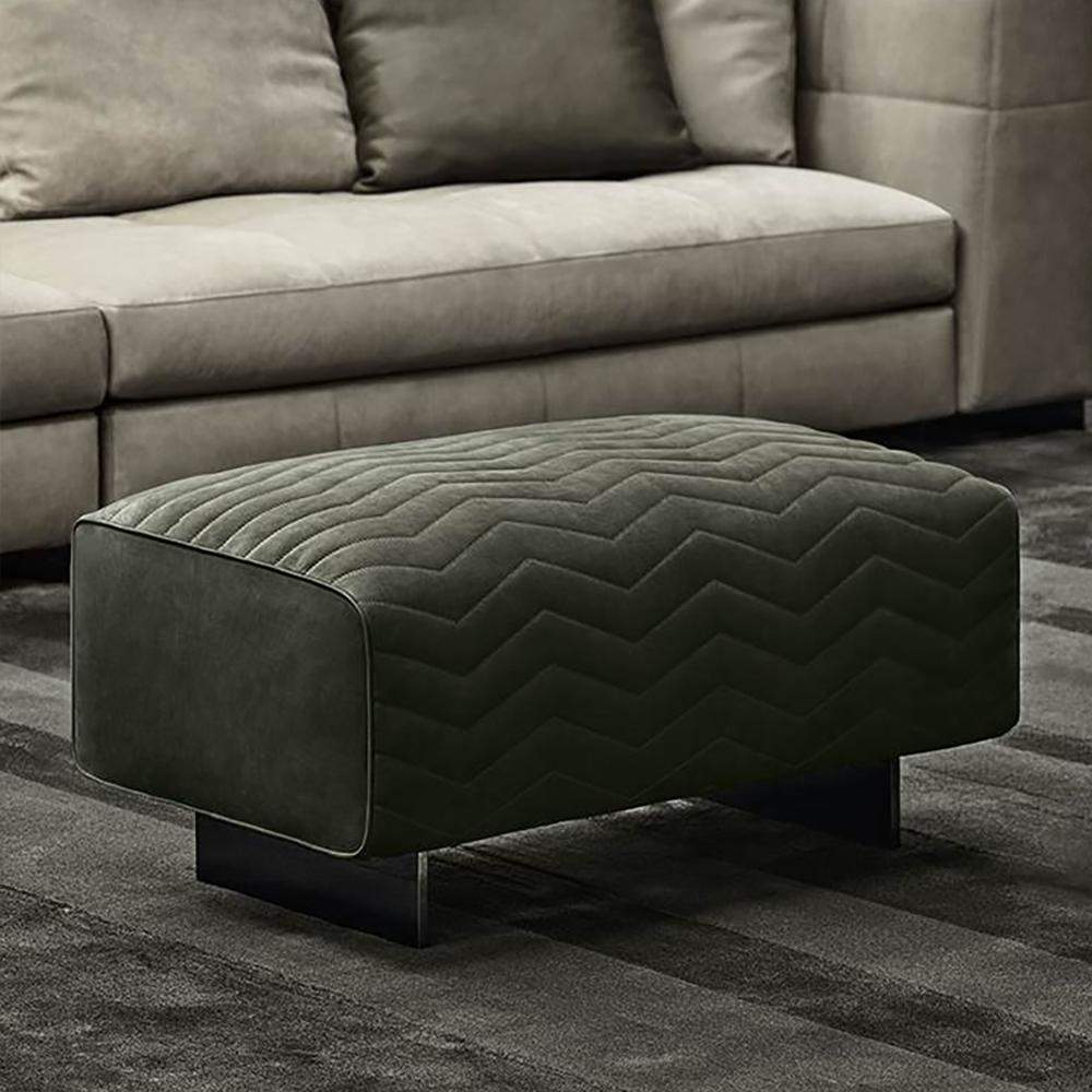 43" Modern Green Leath-Aire Ottoman Footstool-Richsoul-Furniture,Living Room Furniture,Ottomans & Benches