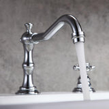 Chester Traditional Double Handle Bathroom Widespread Sink Faucet Victorian Spout