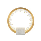Postmodern Circle Crystal Table Lamp in Gold with Built-in LED