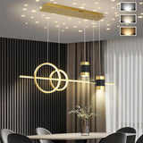 Geometric Black Kitchen Island light Starry Reflection Hanging Light 3-Way Dimmable