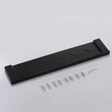 Tierney Modern Stainless Steel Matte Black Bathroom Shelf Wall Mounted
