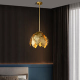 Glam Gold Leaf Chandelier Metal Leaves Pendant Light Lamp Fixture Living Room Bedroom