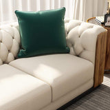 Modern Beige Faux Leather Tufted Sofa & Loveseat Living Room Set of 3-Richsoul-Furniture,Living Room Furniture,Living Room Sets
