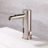 Waterfall Spout Touchless Electronic Automatic Sensor Hot & Cold Bathroom Sink Faucet