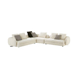 Linen Uphostered Sectional Sofa in Beige for 5 Seaters Modular Sectional-Richsoul-Furniture,Living Room Furniture,Sectionals