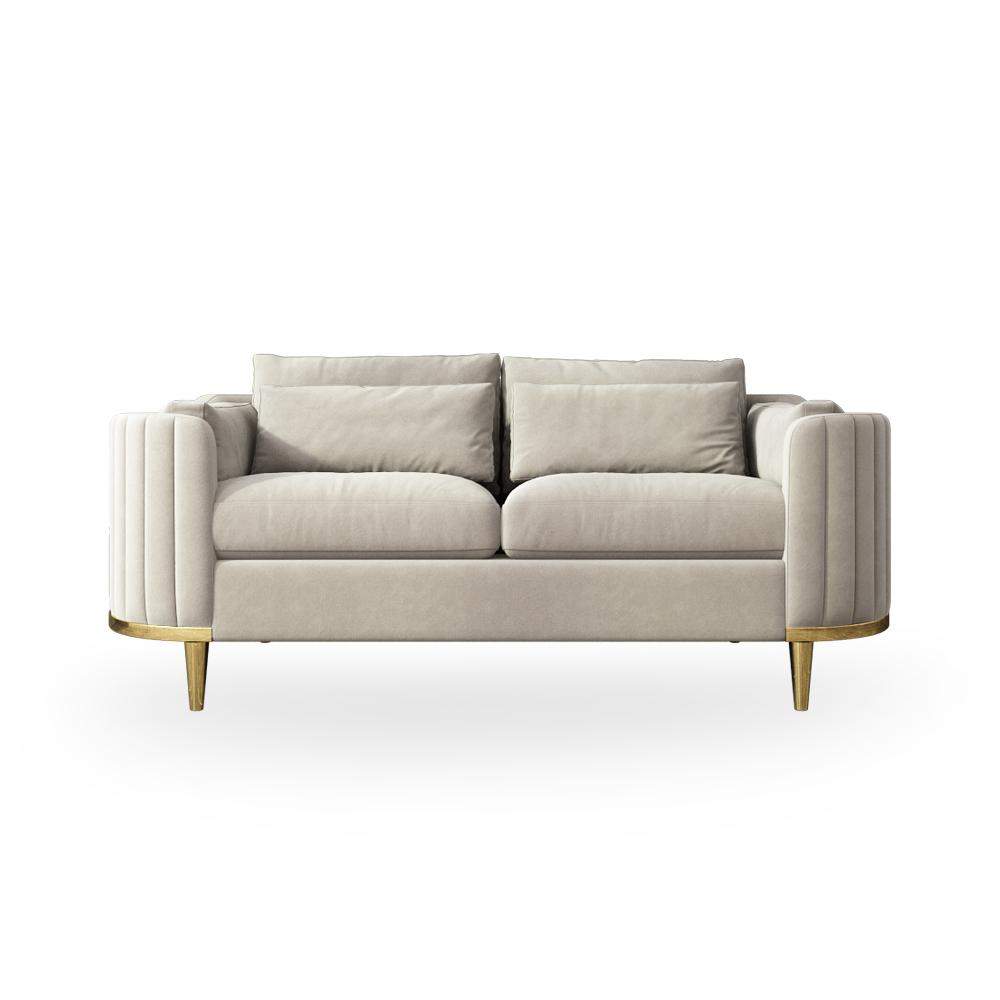 Modern Living Room Sets Green Velvet Upholstered Chair & Loveseat & Sofa 3 Pieces-Richsoul-Furniture,Living Room Furniture,Living Room Sets