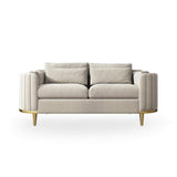 Modern Living Room Sets Green Velvet Upholstered Chair & Loveseat & Sofa 3 Pieces-Richsoul-Furniture,Living Room Furniture,Living Room Sets