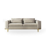 Modern Living Room Sets Green Velvet Upholstered Chair & Loveseat & Sofa 3 Pieces-Richsoul-Furniture,Living Room Furniture,Living Room Sets