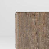 Walnut Shoe Storage Cabinet with 2-Door in Black 14 Pairs