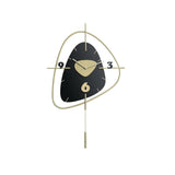 Dark Green Creative Scandinavian Wall Clock Metal Pendulum Home Clock