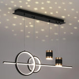 Geometric Black Kitchen Island light Starry Reflection Hanging Light 3-Way Dimmable