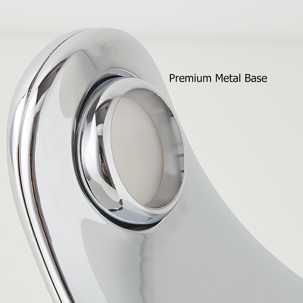 White Half-Moon Table Lamp Dimmable Metal Desk Lamp