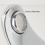 White Half-Moon Table Lamp Dimmable Metal Desk Lamp