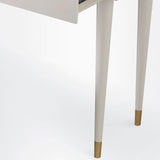 Off-white Makeup Vanity Set Dressing Table with Lighted Mirror Cabinet & Stool Included
