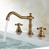 Chester Traditional Double Handle Bathroom Widespread Sink Faucet Victorian Spout