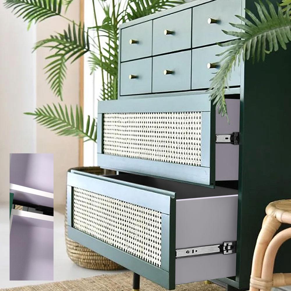 Modern Dresser Cabinet Drawer Storage with 8 Drawers in Green