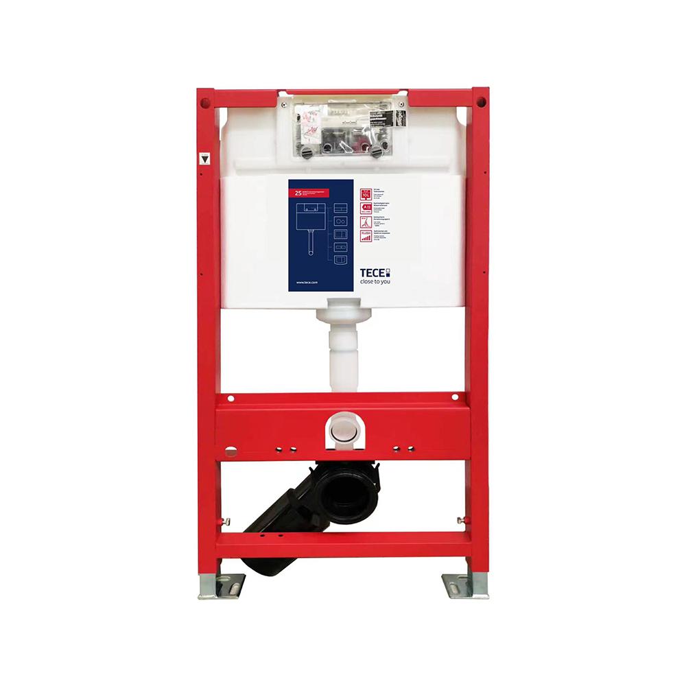 Elongated One-Piece Wall Mounted Automatic Toilet with In-Wall Tank & Carrier System